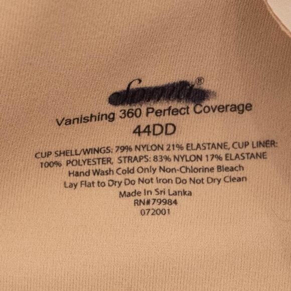 Soma Warm Amber Vanishing 360 Perfect Coverage Bra 44DD - Picture 4 of 6